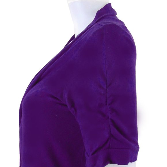 Revolution Dark Purple Open Cardigan Size XS (NEW) - Picture 3 of 4